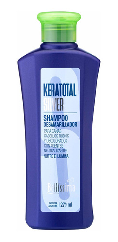 Shampoo Matizador Keratotal Silver  Bellissima X 270 Ml