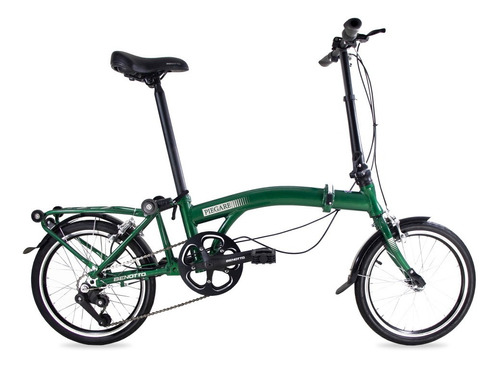 Bicicleta Plegable Piegare R16 3v Unisex Verde Benotto