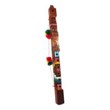 Tarka Flauta Andina Esculpida Madeira Povo Aimara Bolívia