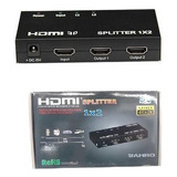 Splitter 2x1 Duplicar Pantalla Hdmi Con Fuente 041