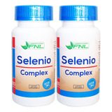 2x Selenio Complex 200 Mcg 60 Caps C/ Vit C, Magnesio Y Zinc