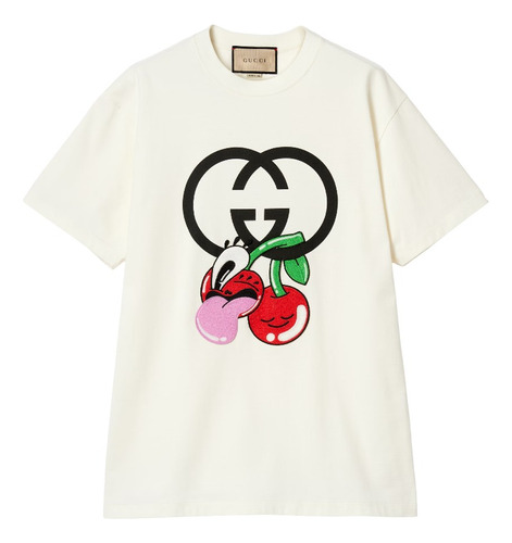 Remera Gucci Hombre Mujer Cherry Hattie Importada Original