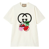 Remera Gucci Hombre Mujer Cherry Hattie Importada Original