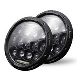 Par 7  Redondos Faros De Led Angel Ojo Wrangler Jeep Yamaha