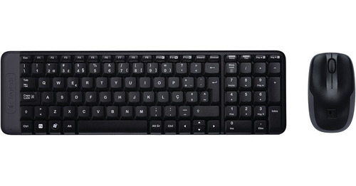 Kit Wireless Combo Teclado E Mouse Sem Fio Logitech Mk220