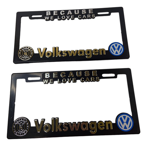 Par Porta Placas Volkswagen Vento Jetta Polo Golf  Universal
