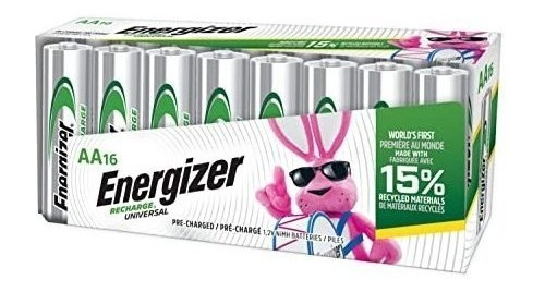 Energizer Baterías Aa Recargables, Batería Universal Doble A