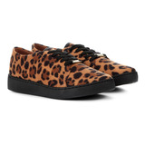 Tênis Vizzano Animal Print Onça Feminino - Caramelo