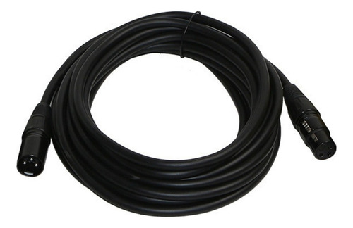 Cable De Micrófono Xlr, Profesional Alta Calidad 10 Mts. Color Negro