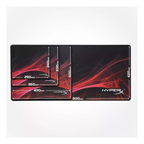 Mouse Pad Gamer Hyperx Speed Edition Fury S Pro De Goma Xl 4