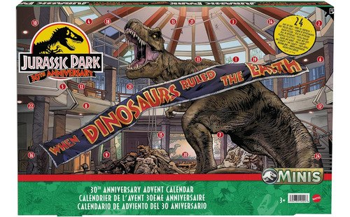 Calendario De Adviento De Jurassic Park 30 Aniversario