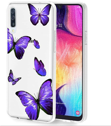 Funda Para Samsung Galaxy A30s/a50 - Mariposas Violeta