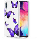 Funda Para Samsung Galaxy A30s/a50 - Mariposas Violeta