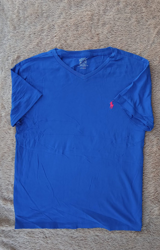 Playera Polo Ralph Lauren Talla S De Caballero Color Azul 