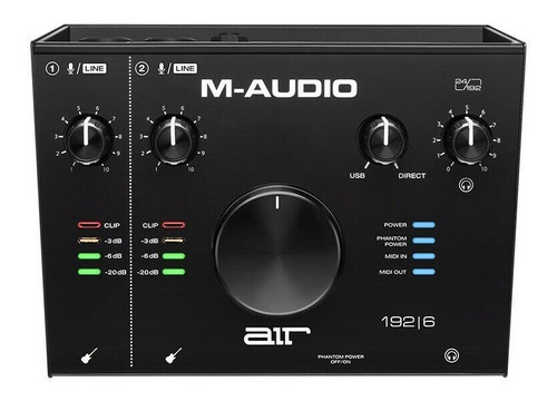 Interfaz Usb Midi 2x2  M-audio Air192x6