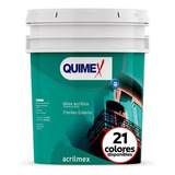 Sup Latex Acrílico Exterior Acrilmex 20 Lit Quimex Prote E Acabado Mate Color Gris