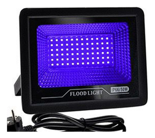 Foco Led Proyector Uv Luz Ultravioleta 30w Fiesta Fluor