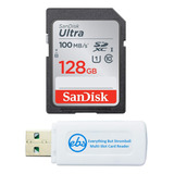 Tarjeta Sd Sandisk Ultra Sdxc 128 Gb Cámara Olympus Sin Con