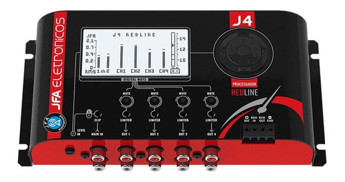 Crossover Processador Digital Jfa 4 Vias J4 Pro Equalizador