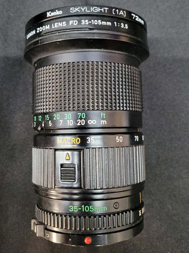 Lente Canon Zoom Lens Fd 35-105 Mm E Filtro Kenko Skylight