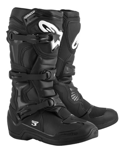 Botas Alpinestars Tech 3 Motocross Para Moto Negro