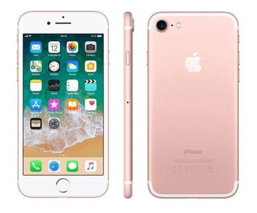  iPhone 7 Vitrine 128 Gb Ouro Rosa - Com Garantia
