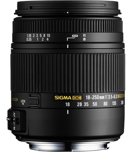 Lente Sigma 18-250mm F3.5-6.3 Dc Macro Os Hsm Para Nikon Af 