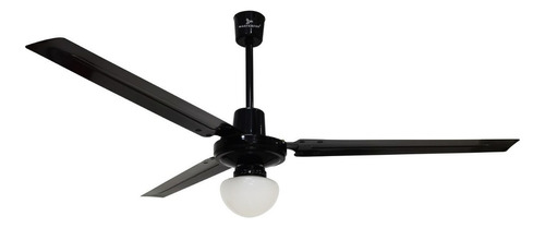 Ventilador Negro  Con Lampara Para Techo Masterfan Icarus