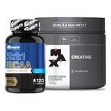 Bcaa 120 Caps Growth Original + Creatina 100g Max Titanium