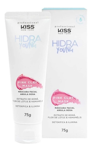 Máscara Facial Argila Rosa Hidra Young 75g Kiss Profissional