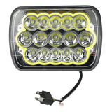 Farol Auxiliar Neblina Retangular 15 Led - 12v/80v