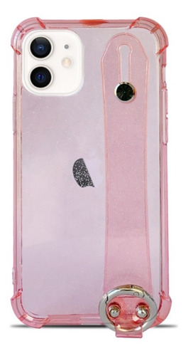 Mica + Funda Contra Golpes Mujer Con Holder Para iPhone