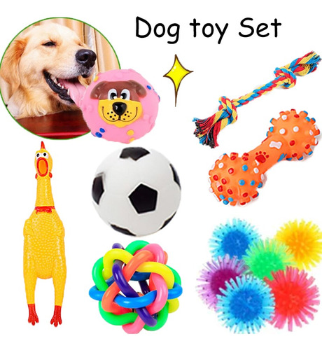 Juego De 12 Bolas De Mascota Cosas Para Perros Kit De Juguet