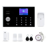 Kit Alarma Domiciliaria Inalambrica Gsm Wifi Pantalla Led