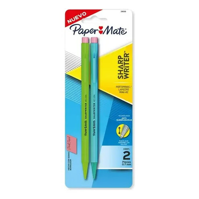 Lapicero Paper Mate Mina 0.7mm Blíster Con 2 Piezas Color Grafito | MercadoLibre