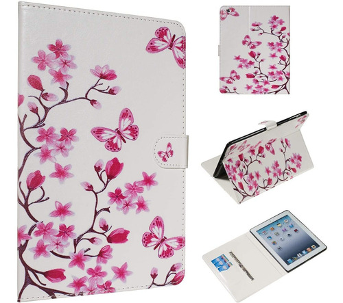 Funda Flip Para iPad 2/3/4 Cuero Pu Soporte Fi2974