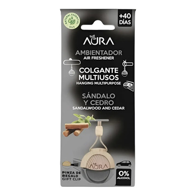 Difusor Aroma Automóvil Multiusos Aura Sandalo Cedro Colgant | Meses sin interés
