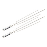 2 Espetos Tridente Para Churrasqueira Soft Grill Giratório