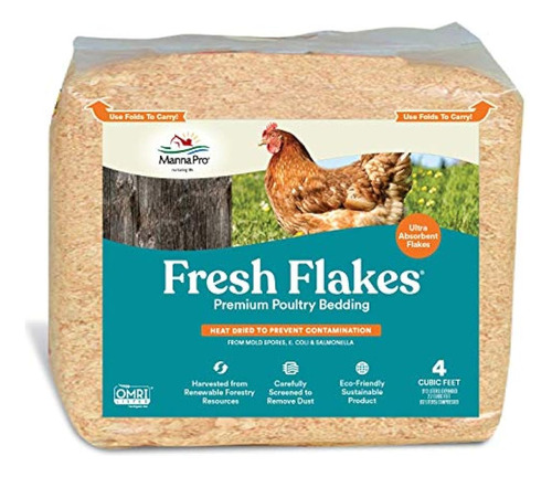 Manna Pro Fresh Flakes Ropa De Cama De Aves De Corral 12 Lib