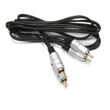 Cable Profesional Rca 2x2 3.6 Mt Hitronic Plugs Dorados