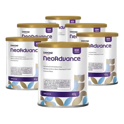 Neo Advance Sem Sabor Kit 12 Latas De 400g Imediato Sabor Neutro | Frete grátis