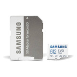 Cartao Memoria Samsung Micro Sdxc Evo U3 4k 130mb/s 512gb