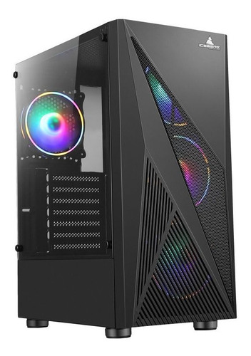 Gabinete Chasis Gamer Iceberg Turbo Z9 Argb Vidrio 4 Fan