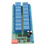 Plc De Módulo De Relé Modbus Rtu Rs485 De 16 Canales Dc 12v