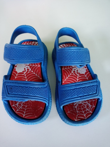 Sandalias De Goma Bebe Nene Spiderman