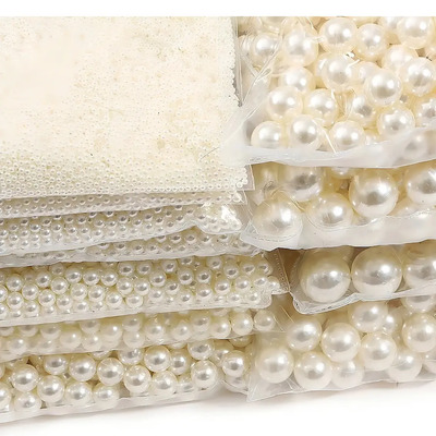 Cuentas De Perlas Abs Para Bisuteria Pulseras Joyas Collares Color Beige Diámetro 10 Mm | MercadoLibre