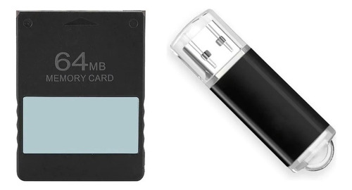 Kit Opl Fmcb Memory Card 64 + Pen Drive 64 Gb Para Ps2 Fat