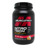 Muscletech Nitro Tech 100% Whey Gold Proteína Frutilla 907g