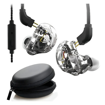 Audífonos Qkz Vk1 Con Microfono Alta Definicion Transparente Color Transparent | MercadoLibre