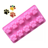 Molde De Silicona Patitas Gato Mascota Huella Perro Liniers